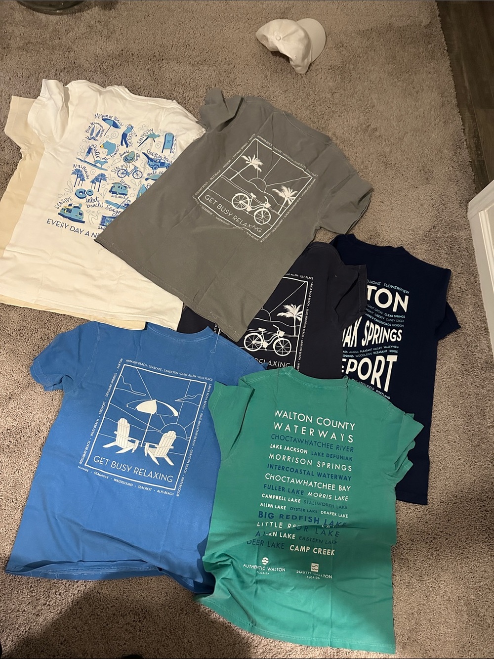 Assorted Short Sleeve Tees + White Baseball Cap - Nautical Logo - Picture 4 of 4